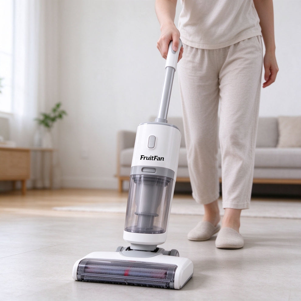 FruitFan Cordless Stick Wet Dry Vacuum Cleaner, Powerful Suction Self ...
