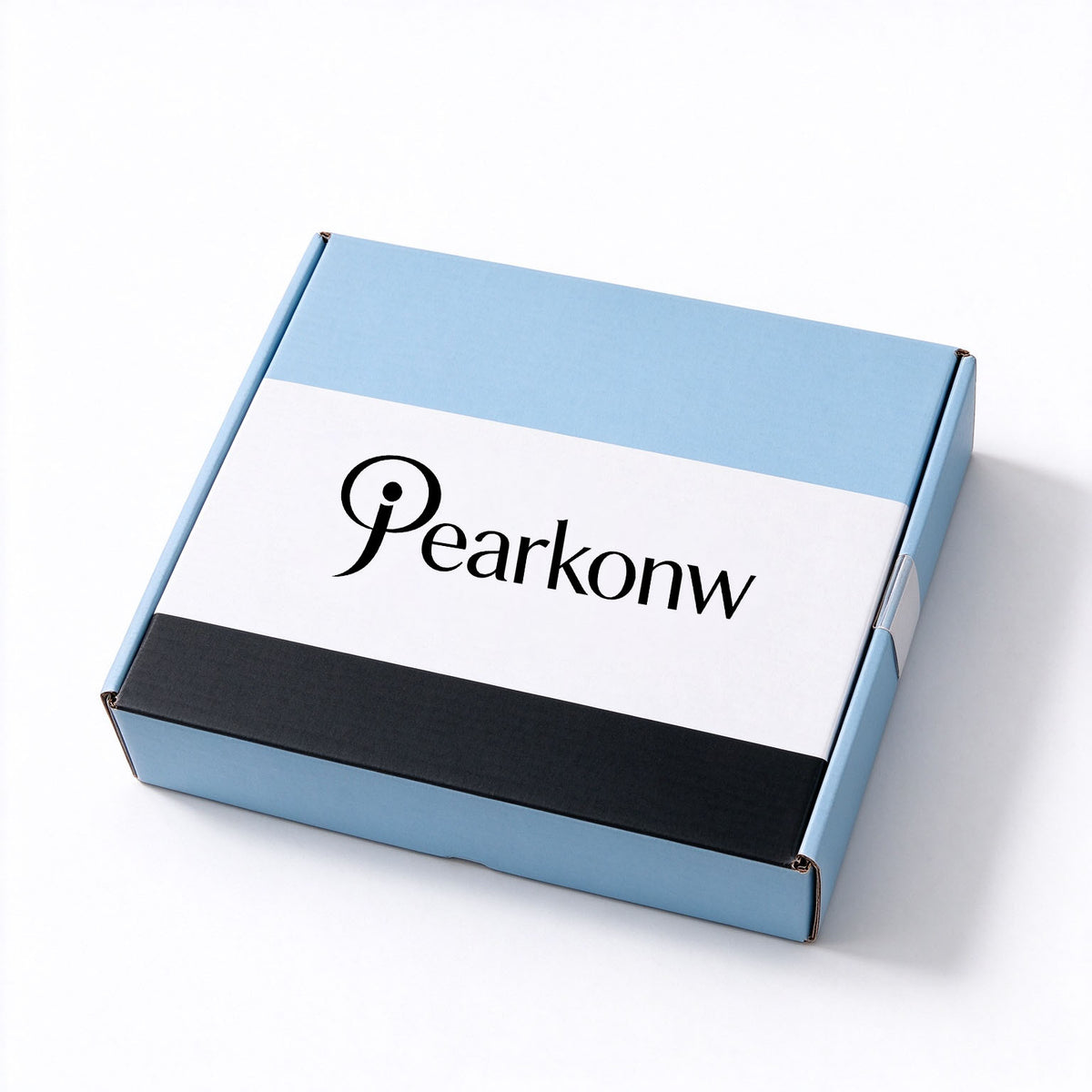 Pearkonw Crew Neck T-shirt for Men, Light Blue Cotton Basic Tee, Soft Breathable Casual Short Sleeve Top for Daily Wear