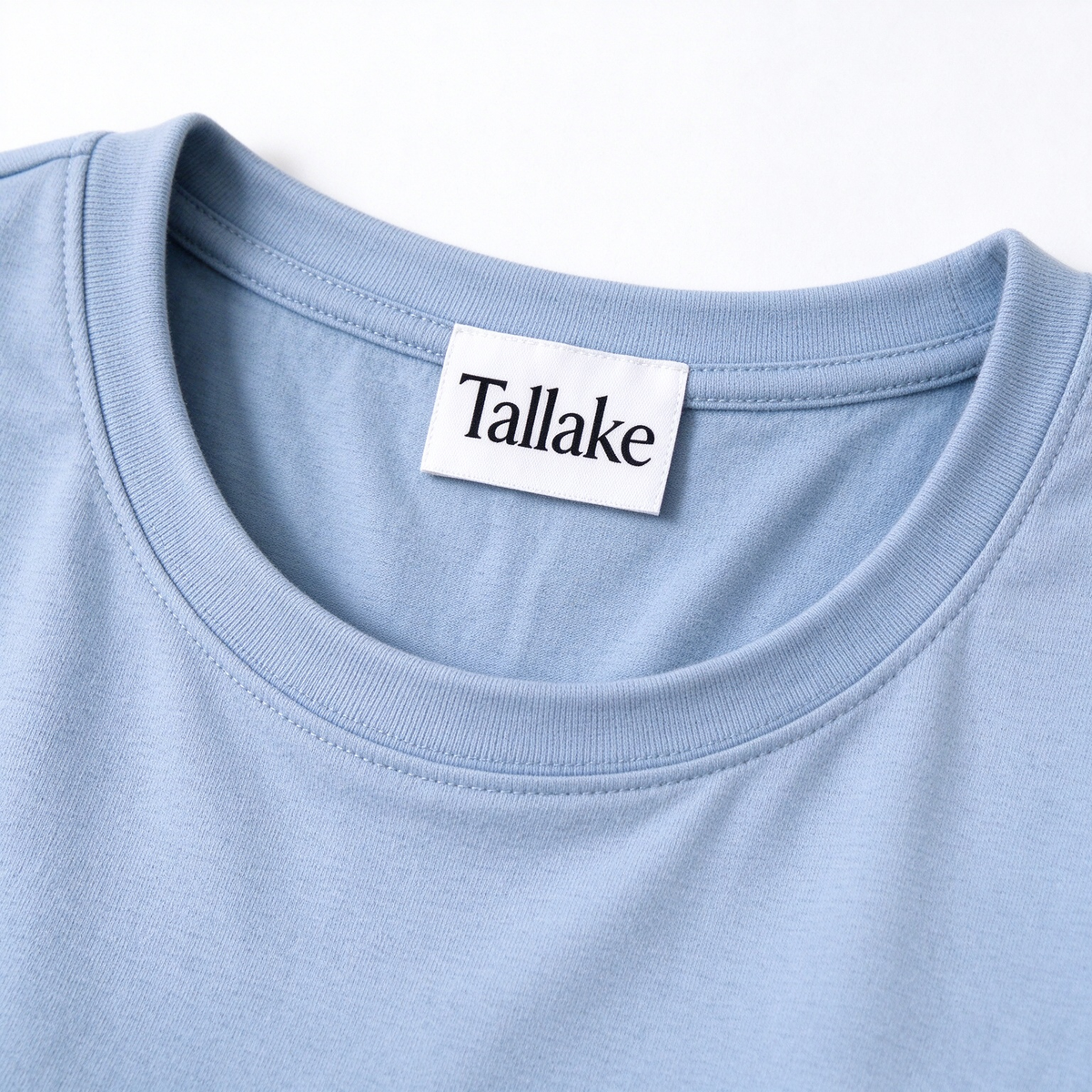 Tallake Women’s Crew Neck Short Sleeve Waist Dress, Light Blue Slim Mini Dress, Soft Bodycon Dress for Work and Casual Wear