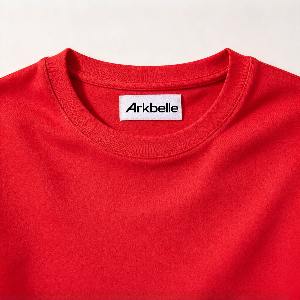 Arkbelle Classic Crew Neck Short Sleeve T-Shirt, Vibrant Solid Red Basic Casual Tee, Soft Breathable Cotton t-shirt for Men Women Everyday Outfit Workout Layering Top