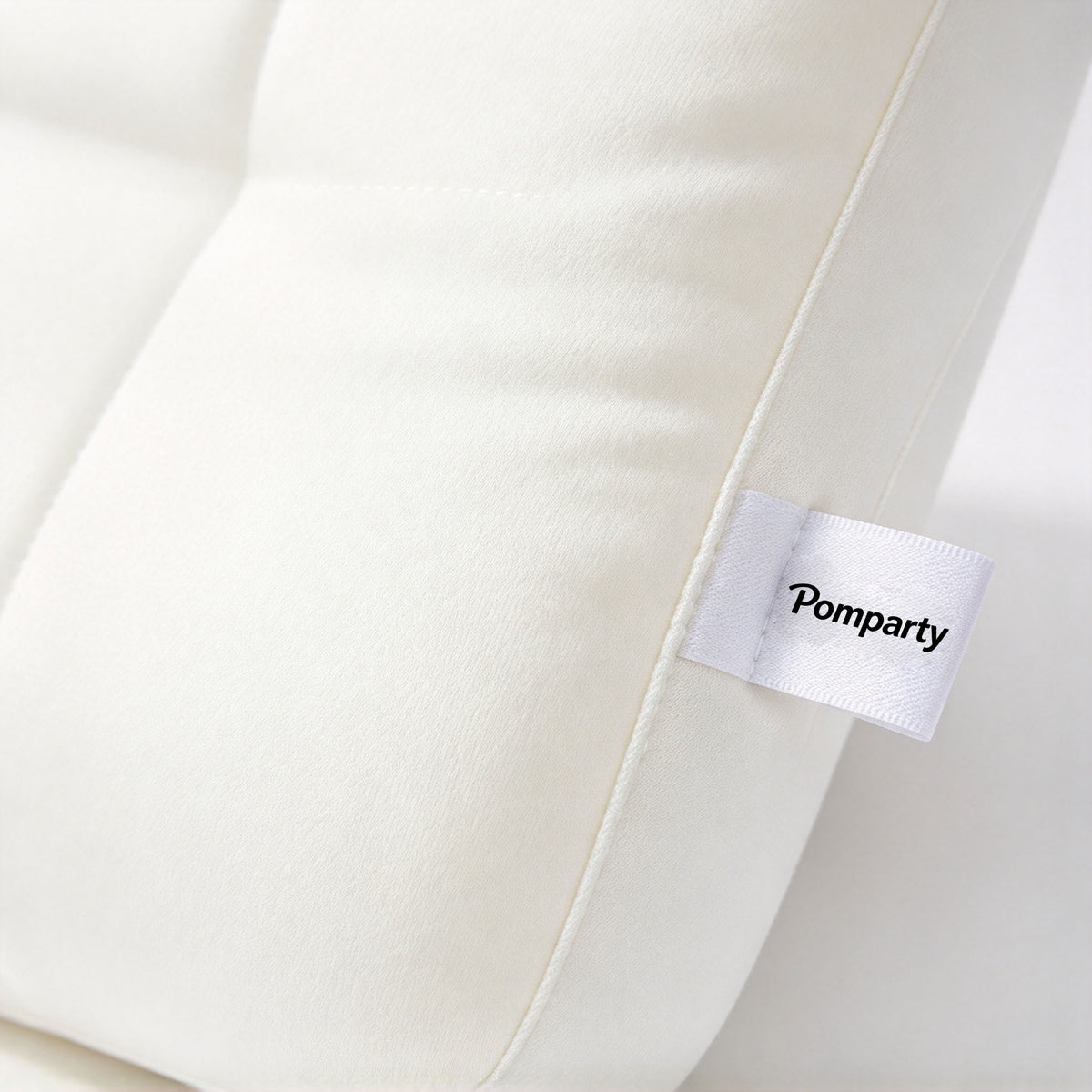 Pomparty 3 Zone Contour Neck Support Sleeping Pillow, Compressible for Shipping, Soft Ergonomic Pillow for Back and Side Sleepers, Adult Bedroom Guest Room Use
