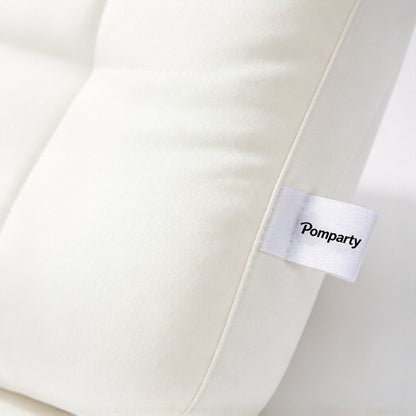 Pomparty 3 Zone Contour Neck Support Sleeping Pillow, Compressible for Shipping, Soft Ergonomic Pillow for Back and Side Sleepers, Adult Bedroom Guest Room Use