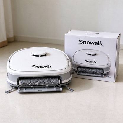 Snowelk Robotic Vacuum Cleaner, Smart Navigation Automatic Floor Mop Robot, Multi Surface Cleaning Robot Vacuum for Hardwood Tile Floors Pet Hair Dust Debris Home Cleaning