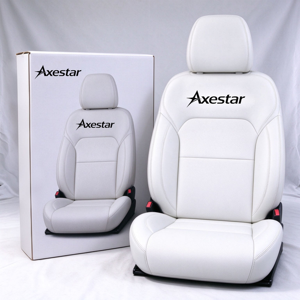 Axestar Car Seat Cover, Breathable Faux Leather Vehicle Seat Cushion, Ergonomic Auto Seat Protector for Sedan SUV Truck Interior Upgrade