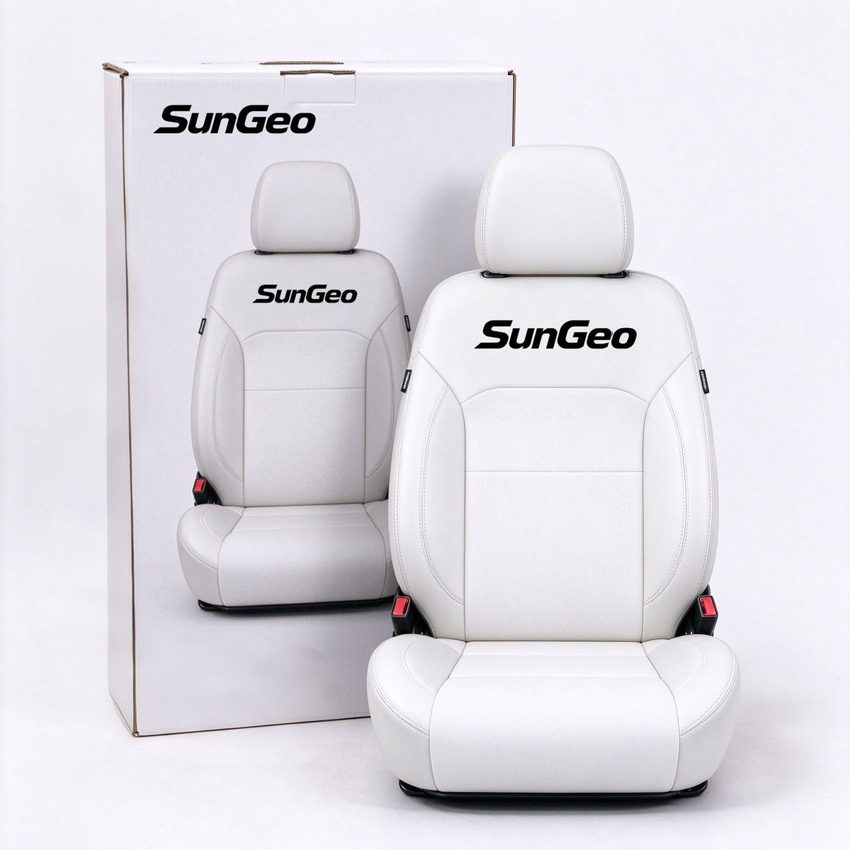 SunGeo Vehicle Seat, Ergonomic Automotive Replacement Seat, Comfortable Wear Resistant Full Wrap Car Seat