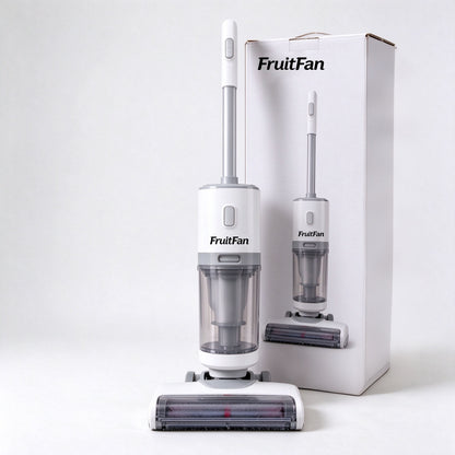 FruitFan Cordless Stick Wet Dry Vacuum Cleaner, Powerful Suction Self-Cleaning Roller, All-in-One Floor Cleaner for Hardwood, Tile and Marble Floors