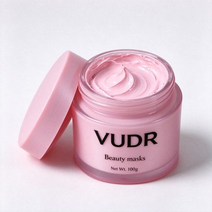 VUDR Hydrating Repair Smearing Beauty Mask 100g, Nourishing Brightening Facial Mask, Soothe Dry Skin, Improve Dull Complexion for Daily Skin Care