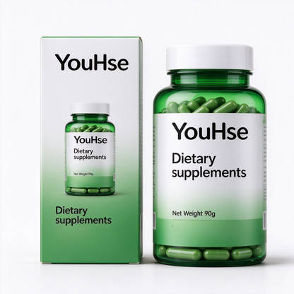 YouHse Dietary Supplement Capsules 90g, Natural Plant-Based Complex Dietary Supplements, Herbal Extract Formula, Support Metabolism and Daily Wellness Maintenance