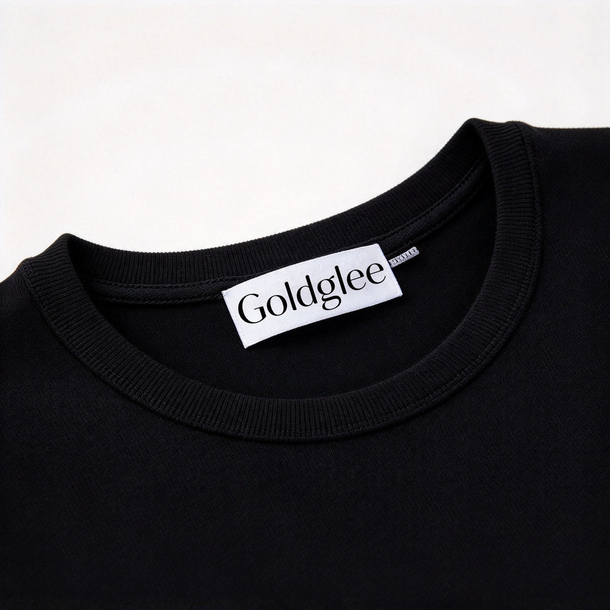 Goldglee Women's Long Sleeve Crew Neck Bodycon Mini Dress, Slim Fit Ribbed Knit Short Dress for Club Evening Party Daily Wear