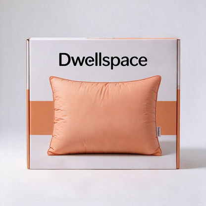 Dwellspace Soft Bed Pillows for Sleeping Fluffy Support Pillow for Side Back Stomach Sleepers Hotel Quality Plush Pillow Compressed Packaging for Easy Shipping