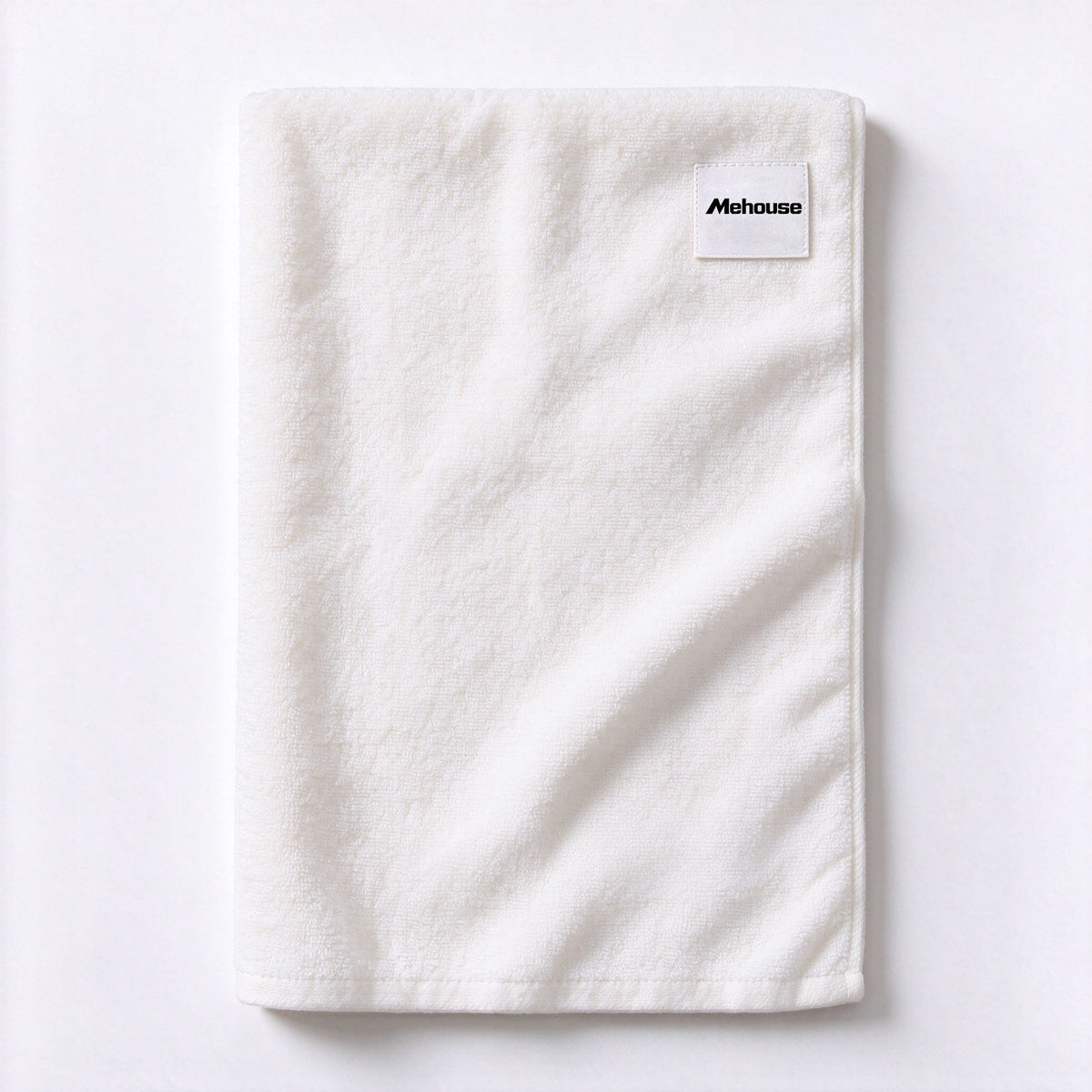 Mehouse White Soft Absorbent Towel, Skin Friendly Lint Free Cotton Hand Towel, Thick Large Towel for Bathroom Face and Body Drying