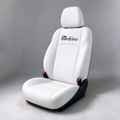 Birdrive Premium Faux Leather Car Seat Cover, Breathable Perforated Vehicle Seat Cushion, Ergonomic Auto Seat Protector for Sedan SUV Truck Interior Decoration