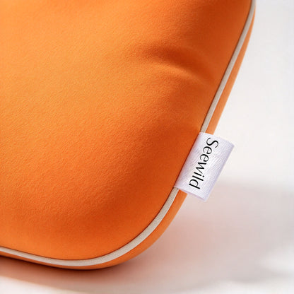 Seewild Memory Foam Pillow, Soft Support Cervical Bed Pillow for Side Back Stomach Sleepers, Skin-Friendly Breathable Pillow, Vacuum Compressed for Convenient Shipping