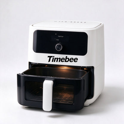 Timebee Air Fryer, Large Capacity Air Fryer with Viewable Window, Knob Control Timer & Temperature Oil Less Healthy Cooker for Home
