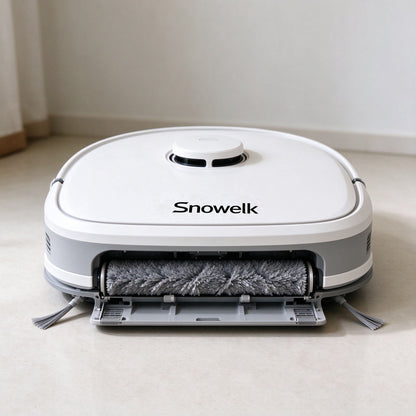 Snowelk Robotic Vacuum Cleaner, Smart Navigation Automatic Floor Mop Robot, Multi Surface Cleaning Robot Vacuum for Hardwood Tile Floors Pet Hair Dust Debris Home Cleaning